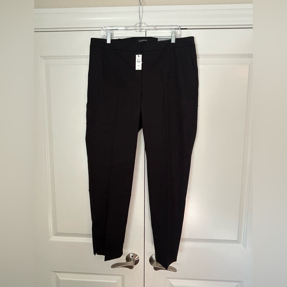 Talbots Plus Size Black Ankle Pants